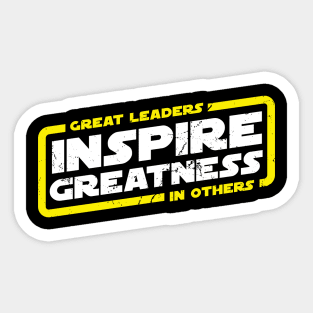 CW Quotes S1E1 Inspire Greatness Sticker